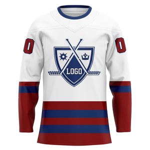Maillot de hockey sur glace personnalisé avec logo, blanc, orange, vert, jaune, rouge, rayé, uniforme d'équipe, entraînement athlétique pour hommes, pratique sportive - Product Image 6