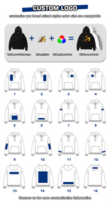 เสื้อฮู้ดพิมพ์ลายเฮฟวี่เวทของผู้ชายเสื้อสเวตเชิ้ตผ้าคอตตอน100% มีฮู้ดและสเวตเชิ้ตแนวสตรีท - Product Image 6