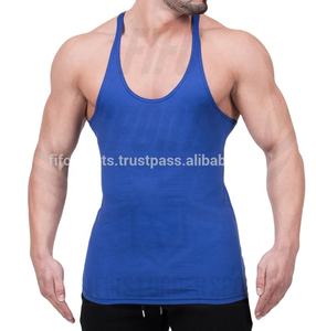 Men Gym Cotton Gym Vest Clothing Men Stringer Tank Tops Bodybuilding Fitness Cotton Top OEM Logo Printing - Product Image 1