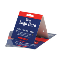 Cartes d'en-tête vente en gros personnalisé recyclé plié papier cartonné affichage carte sac Toppers produit emballage carte d'en-tête