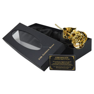 Rosa galvanizada dorada de 24k, Rosa Natural Real de moda con diseño y embalaje de lujo, el mejor para regalo - Product Image 2