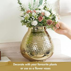 Vases à fleurs en métal de meilleure qualité avec or brillant poli pour la décoration intérieure Décoration de table Fournitures de décorations pour la maison de luxe - Product Image 4