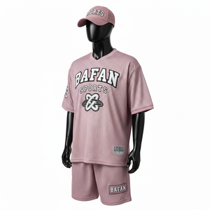 Conjunto de pantalones cortos de malla para hombre, duradero, de poliéster de 200 GSM, ligero, deportivo, con logotipo personalizado bordado. - Product Image 4