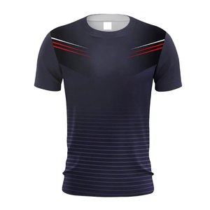Camiseta Deportiva Sublimada para Hombre, Diseño Personalizado, Secado Rápido, Transpirable, Ligera, de Poliéster, Ropa Deportiva, OEM, ODM, Personalizable - Product Image 3