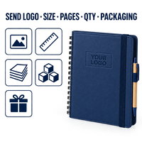 Carnet de notes A5 personnalisé LABON avec couverture en papier, logo en relief, fermeture élastique, notes adhésives, boucle pour stylo, OEM