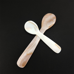 Best Selling Seashell Spoon <b>Eco</b> Friendly Dinnerware Mother of Pearl Vintage <b>Egg</b> Spoon Dessert From Vietnam Factory - Product Image 5