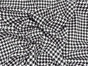 UPF 50 Anti-UV reciclado polivinílico traje de baño negro pata de gallo impreso tela transparente elástica para <span class=keywords><strong>Bikini</strong></span> - Product Image 6