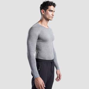เสื้อแขนยาวรัดรูป GA Slim Fit 2.0 สีเทา - Product Image 3