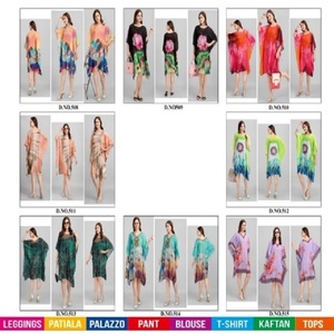 ชุดเดรสผ้าชีฟองโพลีเอสเตอร์คอตตอนสีพื้นทรงคาฟตัน แขนสั้น ผ้าทอเอวธรรมชาติ - Product Image 5