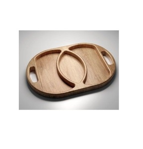 Round Double Design High Quality Kitchen Ware Tray for <b>Food</b> <b>Server</b> Hotel and Cafe Used Top Selling - Product Image 6