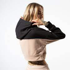 Custom Wear Wholesale Manufacturer Blank Cotton Hoodie Ladies Gym Long Sleeve Women's <b>Crop</b> <b>Tops</b> Hoodie OEM Serviced - Product Image 2