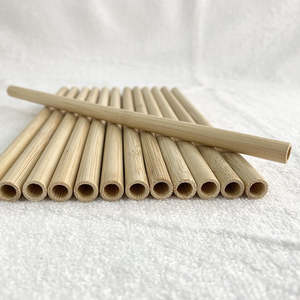 Pajitas de Bambú Desechables al por Mayor, Ecológicas, de Primera Calidad, con Logotipo Personalizado, Biodegradables, de Fibra de Bambú - Product Image 3