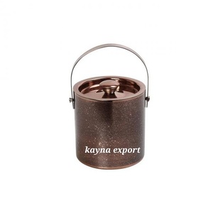 Recién llegado, cubo de hielo de Metal de doble pared con acabado antiguo y elegante para Bar, cafetería y ocasiones de fiesta - Product Image 2