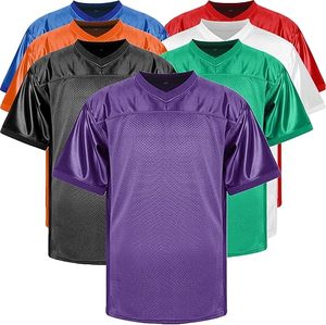 100% Polyester Football pratique sport uniforme athlétique maille maillot à manches courtes imprimé noir blanc pour la pratique des sports d'été - Product Image 6