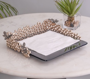 Monstera ที่ใส่กระดาษทิชชู่ตกแต่งสำหรับวางบนโต๊ะทันสมัยอุปกรณ์ตกแต่งโต๊ะรับประทานอาหารที่บ้านสำนักงาน - Product Image 1