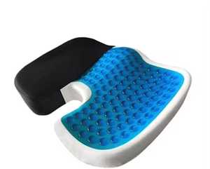Almohada de coxis de espuma viscoelástica de gel refrescante de 45x34x7cm con diseño ortopédico Visco, patrón sólido cómodo y saludable para sentarse para el cuerpo - Product Image 1