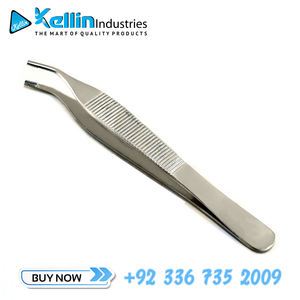 Adson คีมหนีบเนื้อเยื่อสีน้ำตาลไทเทเนียมแบบตรง7x7ด้ามแบนเครื่องมือผ่าตัด sialkot ผู้ผลิต kellinind - Product Image 6