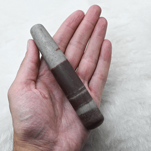 Wholesale Natural Narmada Stone Massage <b>Wand</b> Healing Crystal <b>Wand</b> for Relaxation Yoni Massage Carved Europe Massage <b>Wands</b> - Product Image 4