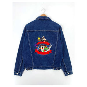 Chaqueta de Mezclilla 100% Algodón para Hombre, Estilo Urbano, Bordada, de Secado Rápido y Transpirable para Invierno, Venta al Por Mayor - Product Image 2