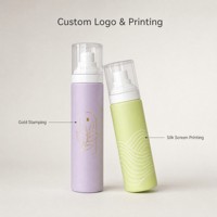 Flacon pulvérisateur vide à fine brume 30ml 50ml 80ml 100ml en PET pour cosmétiques, parfums et toniques, avec impression de logo personnalisée