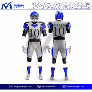 Uniforme de football américain de dernière conception OEM ODM personnaliser 100% ensemble de football avec impression par sublimation pour hommes - Product Image 2