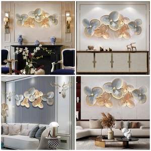 Luxury handcrafted floral metal wall <b>decor</b> sculpture suitable for stylish living spaces and interiors - Product Image 5
