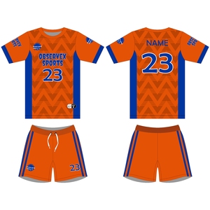 Conjunto de uniformes de fútbol de alta calidad Jersey y pantalones cortos Uniformes de fútbol al por mayor con tecnología de corte automatizado - Product Image 4