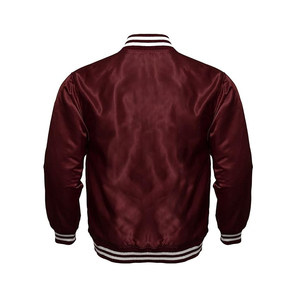 2025 nouvelle mode hommes université Baseball Satin veste broderie personnalisée collège Baseballjacket pour hommes DDP expédition - Product Image 4