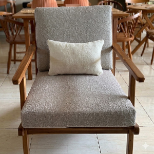 Sofás de Oficina Extensibles para Sala de Estar y Comedor, Tamaño 94X68X86, Estructura de Madera de Teca Sólida, Forro de Espuma Gruesa, Venta al Por Mayor - Product Image 6