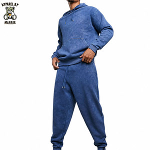 Ensemble de survêtements vintage lavés légers pour le sport, le jogging, l'entraînement en salle, les loisirs en plein air, les voyages et le quotidien – Vente en gros - Product Image 1