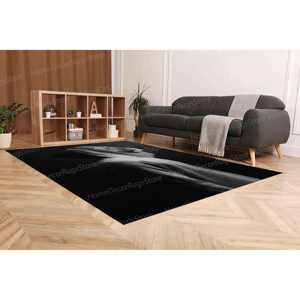 Tapis imprimé tête de lion pour homme : intérieur, extérieur, antidérapant, tapis doux non tissé - Product Image 4