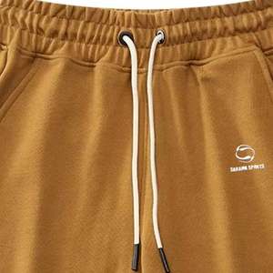 Pantalones cortos de lana para hombre con logotipo personalizado, pantalones cortos de gimnasio, mezcla de algodón, ropa deportiva, pantalones cortos para hombre al por mayor de fábrica OEM - Product Image 2