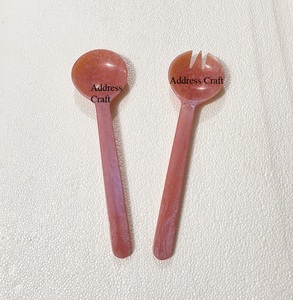 Style classique indien fabriqué à la main en résine salade outils de service manuel fruits légumes couverts élégant serveur en résine - Product Image 6