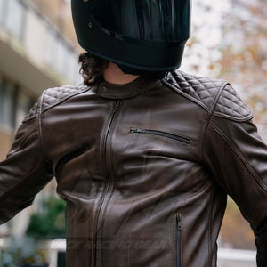 Vestes de course automobiles en cuir léger BLACK RACING GEAR, vêtements de sécurité d'hiver, imperméables, coupe-vent, ignifuges - Product Image 4