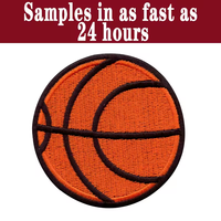 Vente chaude Balles de sport personnalisées Coeurs Basket-ball Volley-ball Football Tennis Baseball Fer à repasser sur des patchs de broderie. patchs de fer