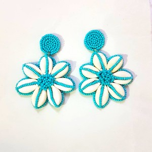 Perle de rocaille brodée classique ethnique plaqué argent boucles d'oreilles de haute qualité dernière conception inde cadeau de fête fait main pour les femmes - Product Image 5