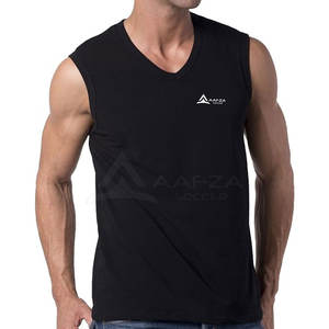 2025 camiseta sin mangas de algodón 100% hecha a medida para hombres diseño informal de alta calidad venta en línea - Product Image 3