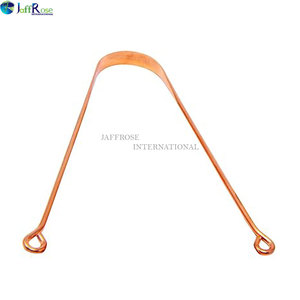 Best Selling Stainless Steel <b>Tongue</b> Scraper Dual Scraping Metal <b>Tongue</b> <b>Cleaner</b> Copper for Adults <b>Tongue</b> Scraper - Product Image 3