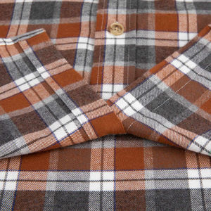 Camisas de Franela a Cuadros Verdes y Azules Populares para Hombre, Transpirables, al por Mayor 2026, Ropa Casual, Marca Personalizada, Corte Regular - Product Image 5