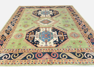 Tapis d'intérieur luxueux fait main, noué à la main, multicolore, antidérapant, respectueux de l'environnement, design à nœuds, pour salon, hôtel, bureau, usage commercial, maison - Product Image 3
