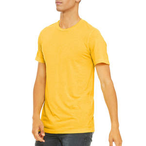 Low MOQ OEM Clothing Manufacturers Comfortable Printing Bella Canvas Tri-blend Crew Tee <b>T</b>-<b>Shirt</b> Half Sleeves Canvas 3001CVC Tees - Product Image 3