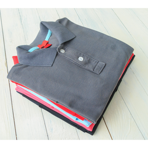 009-Ropa de hombre 100% algodón Spandex Jersey Dip teñido poliéster Color sólido hombres polos liso Golf Polo camiseta en blanco - Product Image 6