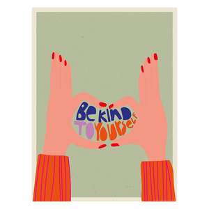 กรอบโลหะสีดำ Be Kind to Yourself เพื่อความสบายและมีสไตล์ - Product Image 5