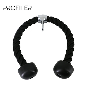 Deluxe Steel <strong>Tricep</strong> <strong>Rope</strong> Cable Attachment Gym <strong>Pull</strong> Down Pulley System for Fitness Exercise Bag Packed - Product Image 1