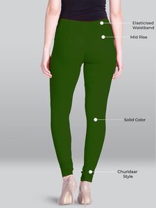 Women's Stretchy Skinny fabric Leggings Soft High Waist Slimming leggings Winter Warm Thick Leggings Pants for women's - Product Image 3