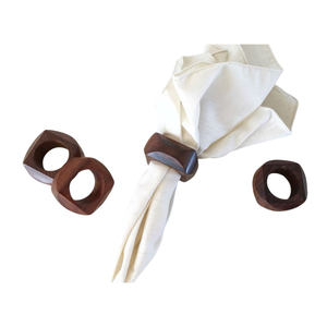 Anillo de servilleta de madera de lujo ecológico superventas, soporte para pañuelos, diseño moderno, accesorios para mesa de comedor para bodas - Product Image 6