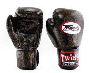 ถุงมือหนังสำหรับฝึกและซ้อมมวยสีดำถุงมือ2024ออกแบบบทความงูล่าสุด - Product Image 2