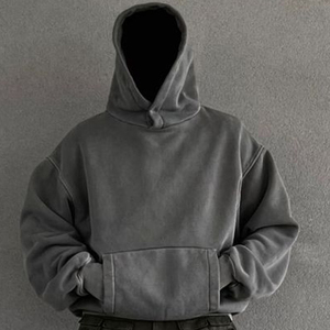 Sweats à capuche pour hommes Pull oversize Graphic Acid Wash Hoodie Men Vintage Sweatshirt Streetwear Unisex - Product Image 1