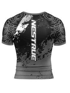 Custom Long Sleeve for Men Sublimation Printing No <b>Rash</b> <b>guard</b> Swimwear Short Sleeve <b>Rash</b> <b>MMA</b> <b>Rash</b> <b>Guard</b> and Shorts Set - Product Image 3