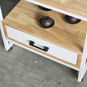 Minimalist 50x40x40cm Bedside <b>Table</b> TDG68011 Solid Wood and Acacia Oak Material for Apartment Bedroom Furniture - Product Image 5